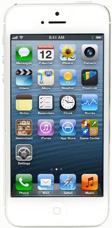 Смартфон Apple iPhone 5 32Gb White & Silver - Кыштым